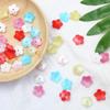 10Pcs Acetate Imitation Shell Five Petal Flower Charm Antique Accessories for DIY Jewelry Making