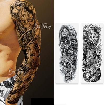 Горилла длинная татуировка наклейка татуировка Ирезуми большая, смешанная 2 типа, 1 набор
