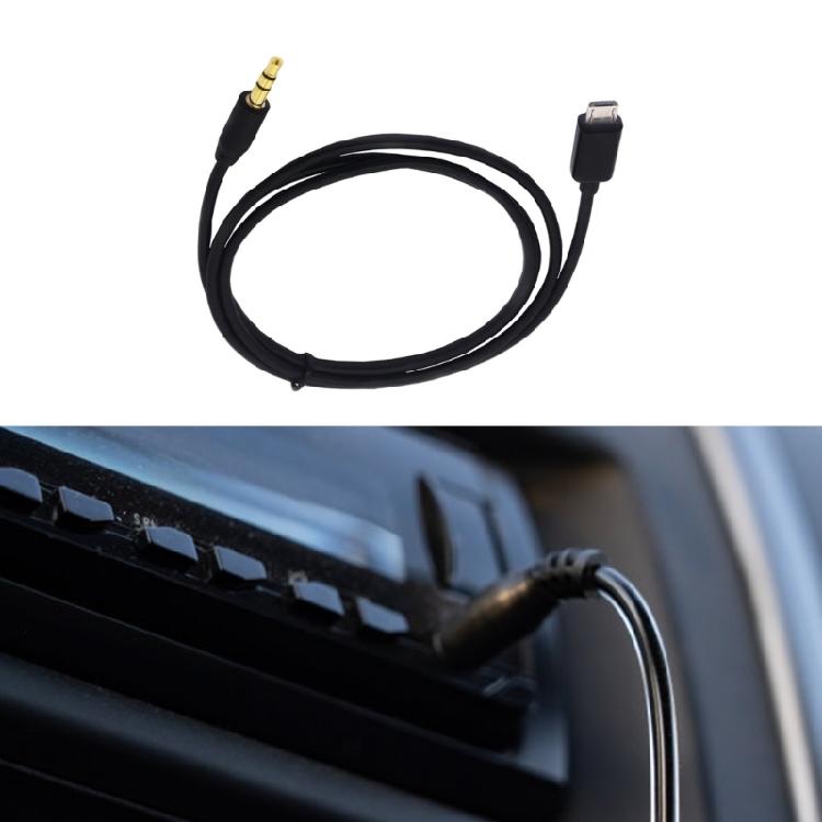 Premium Micros USB to 3.5mm Audios Car Auxs Cable Male to Male for NOTE2 N7100 NOTE3 N9000 Enhances Sound Quality in Car