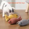Игрушка для кошки самовысокая устойчивость к скуке укус чистка зубов лен рыба стачивание зубов веселая кошачья игрушка кошка симуляция рыбы игрушка товары для домашних животных