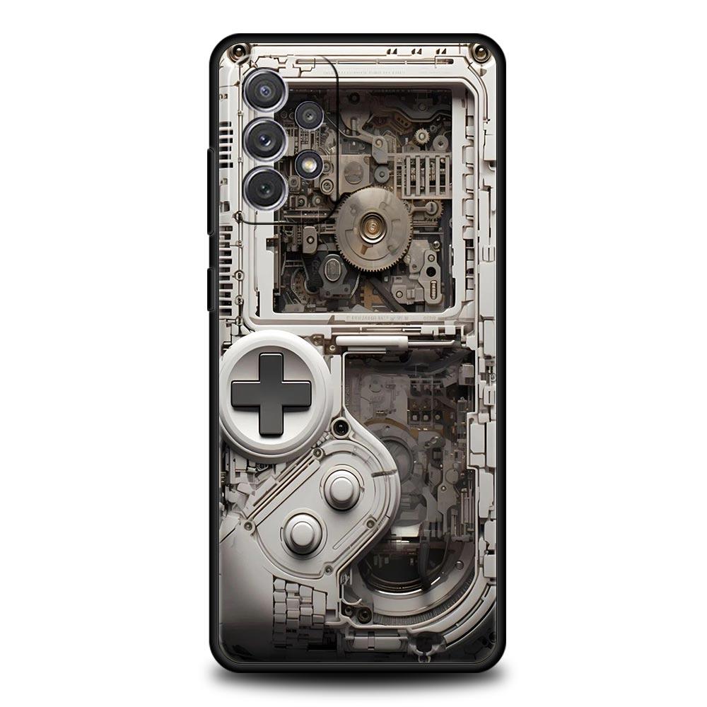 Technology Game Console Phone Case for Samsung Galaxy A55 A35 A17 A07 A15 A13 A25 A51 A71 A72 A73 A32 A52 A52S A41 5G Soft TPU