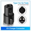 Electric Vehicle Charging Adapter Type1 J1772 To Teslas Model X Y 3 S for EV Charger Connector EVSE Conversion Gun Socket