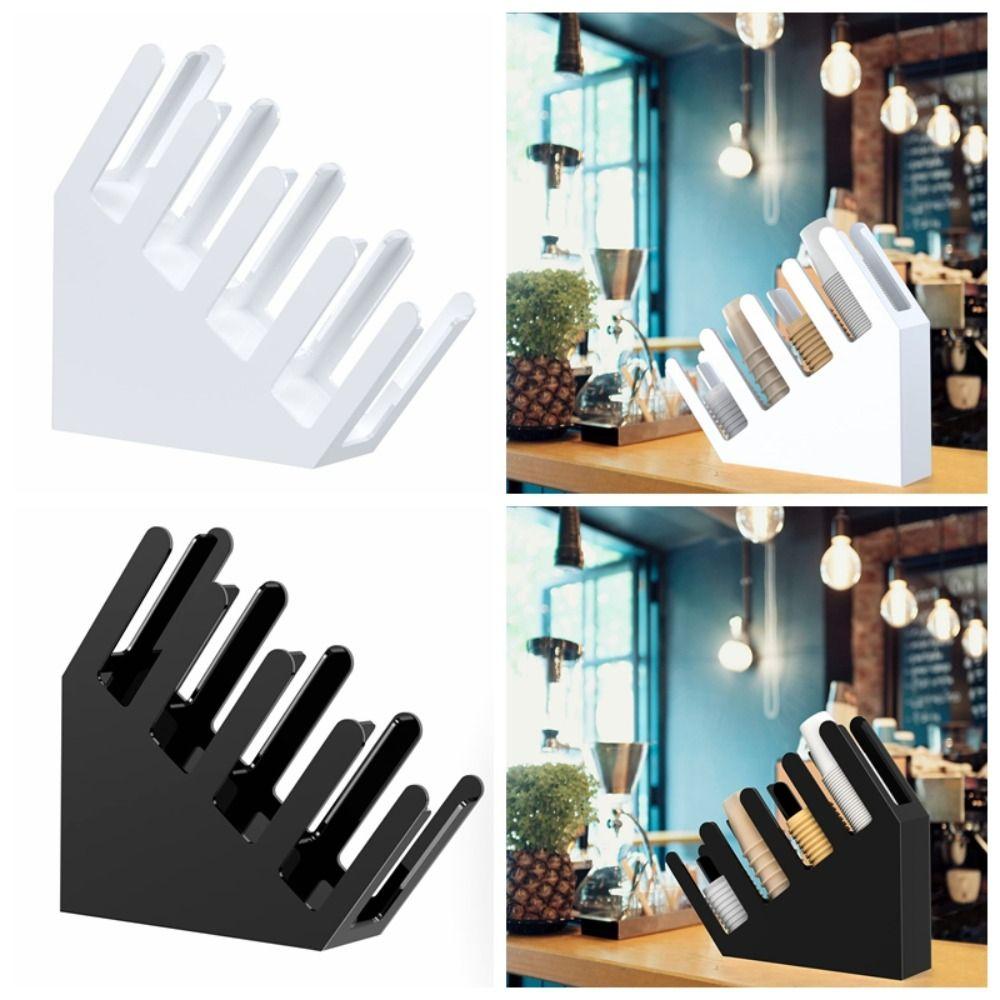 Plastic Storage Rack Coffee Shop Cup Holder 4 Layers Paper Cup Bracket  Refrigerator