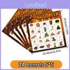 Halloween Party Bingo Game With Call Sheets And Sticker Pack For Kid And Family Events