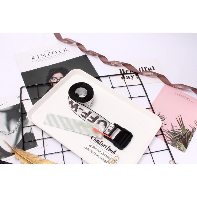 Новый холщовый ремень в индустриальном стиле OFF-white, тот же модный ремень