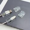 5/10 шт. Разнообразные USB и Type-C кабели с прозрачным чехлом для мобильного телефона. Идеально для компьютерных кабелей питания, power bank