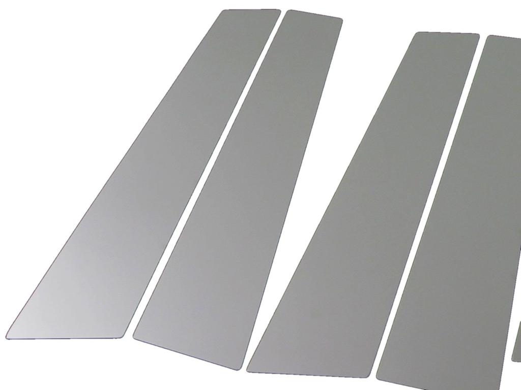 BRIGHTZ Stainless Steel Plated Pillar Panels for and LS600hL and Compatible with Visors Ultra-Mirror (6-Piece Set) LS460, LS460L, LS600h, (UVF45,