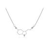Dopamine Molecule Necklace: Science Student Love Equation Chemical Structure Jewelry
