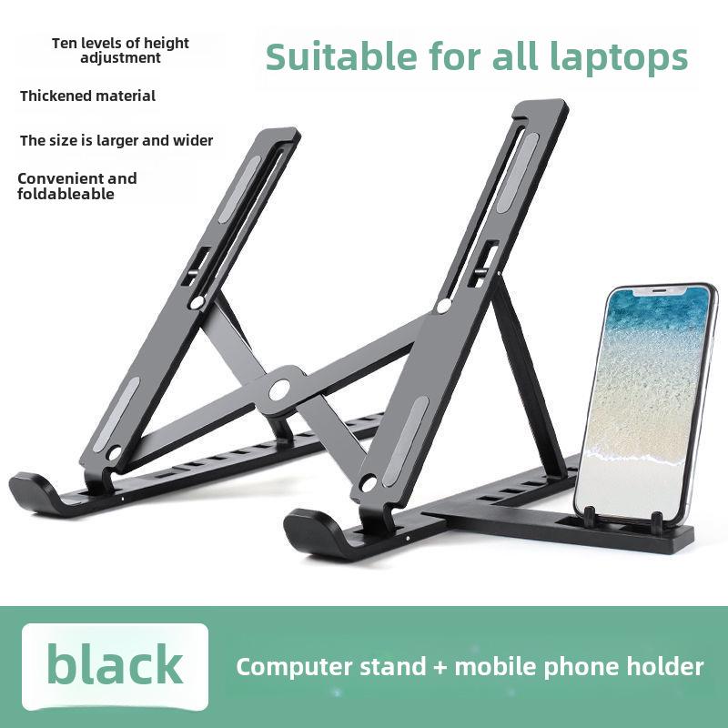 Adjustable Laptop Stand with 10 Gear Settings for Enhanced Heat Dissipation