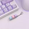 2/3/4/9-Keys Keyboard Fidget Toy, Stress Relief Push Button Finger Clicker Toy, LED Light-up Mechanical Keyboard Fidget Keychain