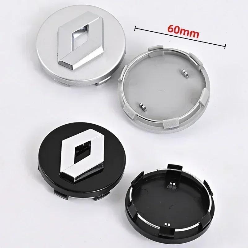 2026 Горячие Для Renault Колпачки на ступицу 4 шт. 57 мм 60 мм Наклейка с логотипом на центральную ступицу колеса автомобиля Значок на колпачок диска Для Renault Megane 2 3 Clio 4 Tr