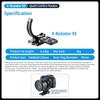 Fotopro Camera Vertical Bracket Tripod Mount Ring Lens Mount Rotation Collar Mount Plate for DSLR SLR Compatible with Arca Type For Lens 1/4 84.8mm