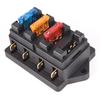 Car 4 Way Circuit Standard Ato Blade Fuse Box Block Holder 12V/24V+4 Way Fuse