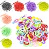 Multi Color Jewelry Findings Accessories Chains Assembled Parts Twisted DIY 50pcs/bag 14mm*9mm Acrylic Beads