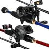 Telescopic Fishing Rod 12+1BB Baitcasting Reel Bass Freshwater Saltwater Outdoor Travel Fishing Tackle Rod Combo