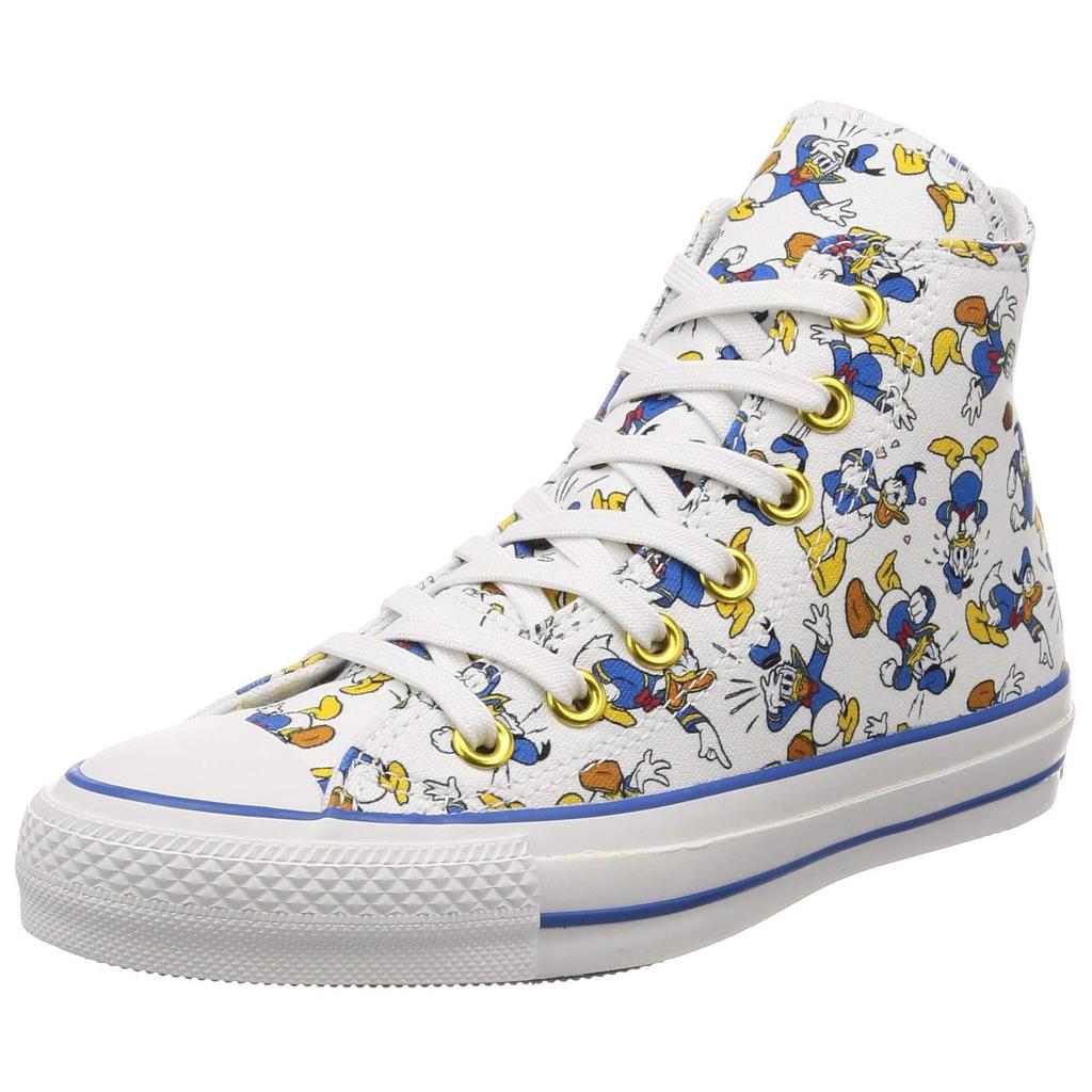 Converse All Star 100 Donald Duck Pt Hi Canvas Shoes Unisex Sneakers White Blue 1CL393