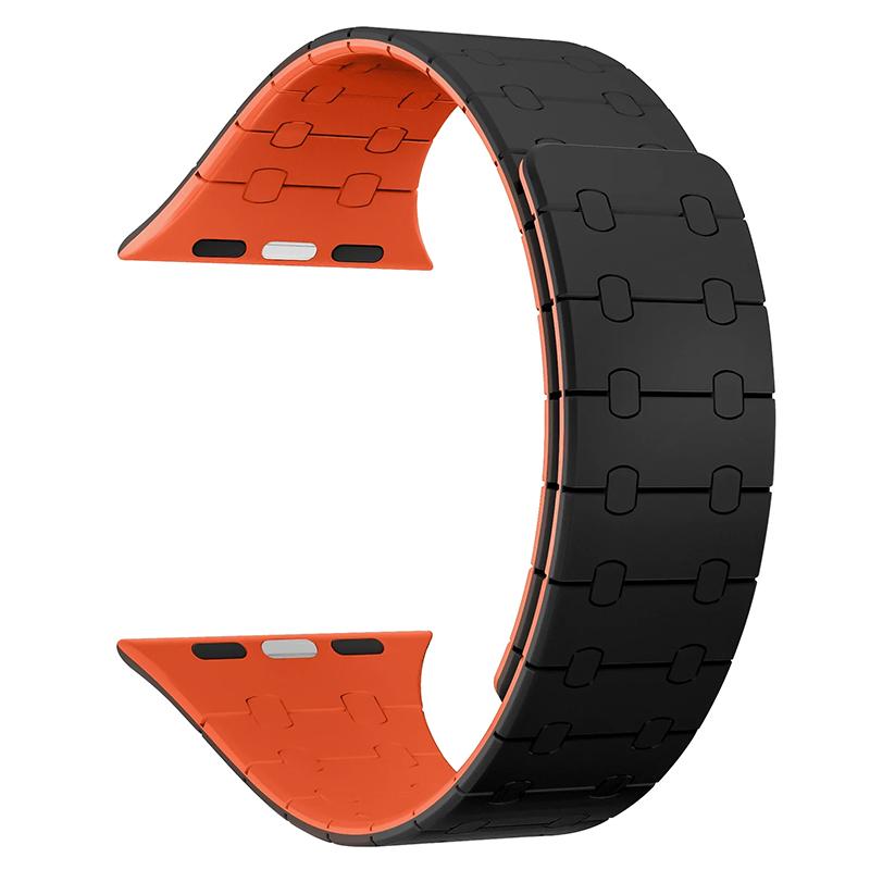 Силиконовый магнитный ремешок для Apple Watch Band Ultra 2 49 мм 44 мм 40 мм S10 46 мм 42 мм 41 мм 45 мм Браслет IWatch Series 9 8 7 6 SE 5