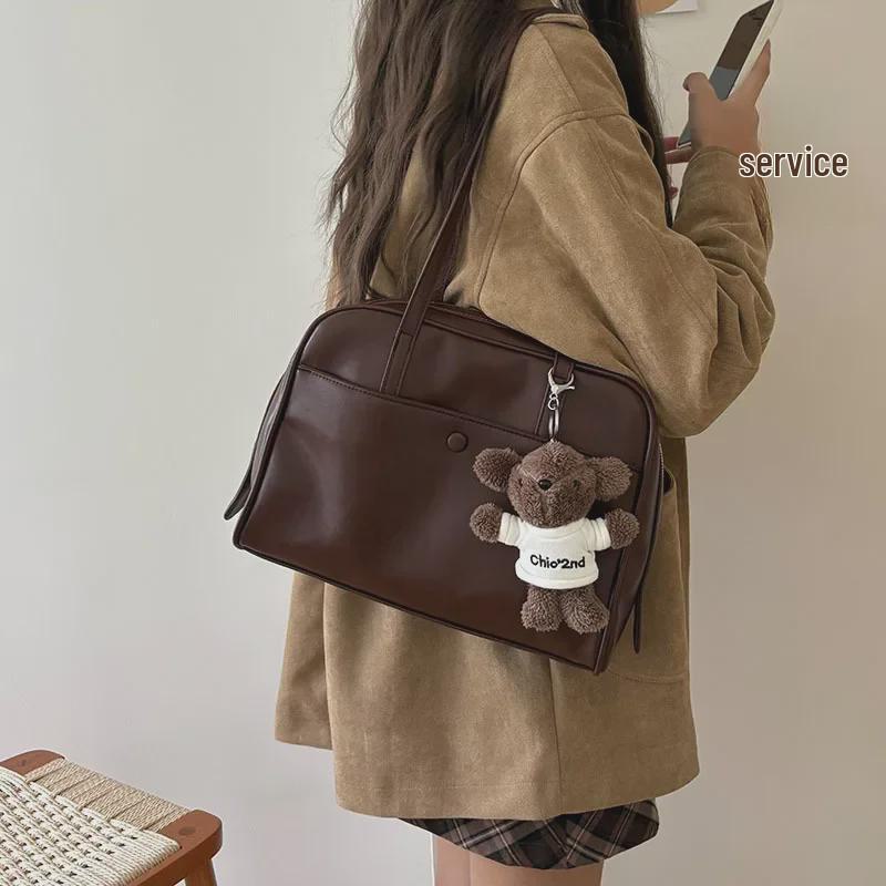 Korean Retro 2025 Women's Commuting Large Capacity Tote Bag