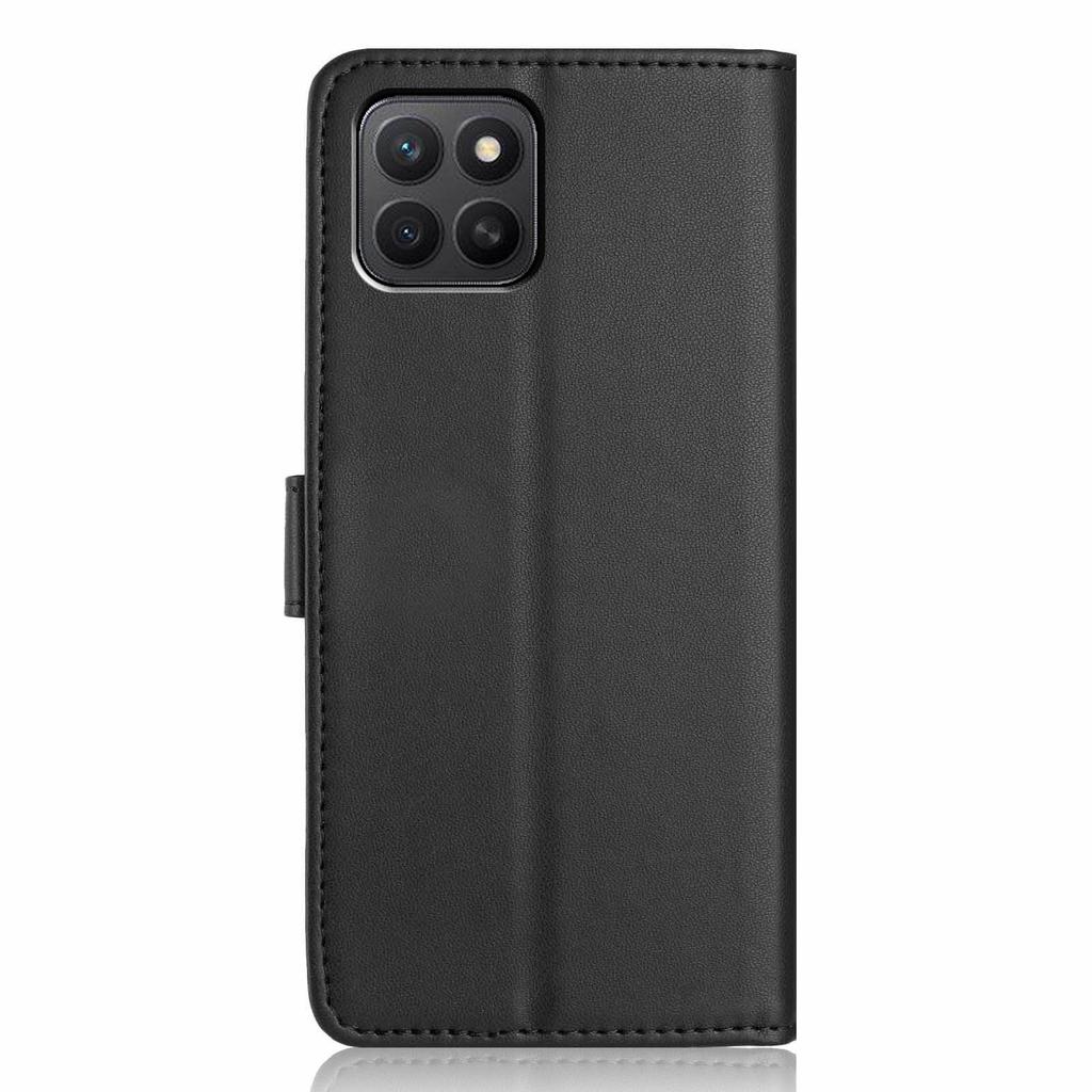 For Honor X8c 4G Wallet Case with Strap/Multiple Card Slots Solid Color Leather Stand Phone Cover