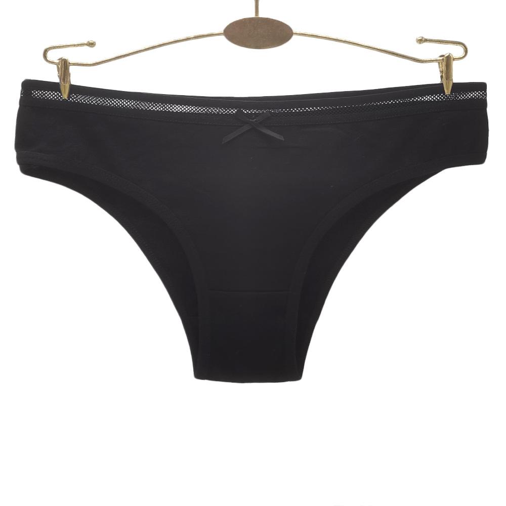 Cotton Underwear Women Sexy Briefs Knickers Ladies Panties Solid Color Low Rise Lingerie 6 Pcs/lot