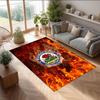 Blackburn Rovers Football Print Crystal Velvet Rug, Comfortable Water Absorbent Non Slip Indoor Floor Carpet