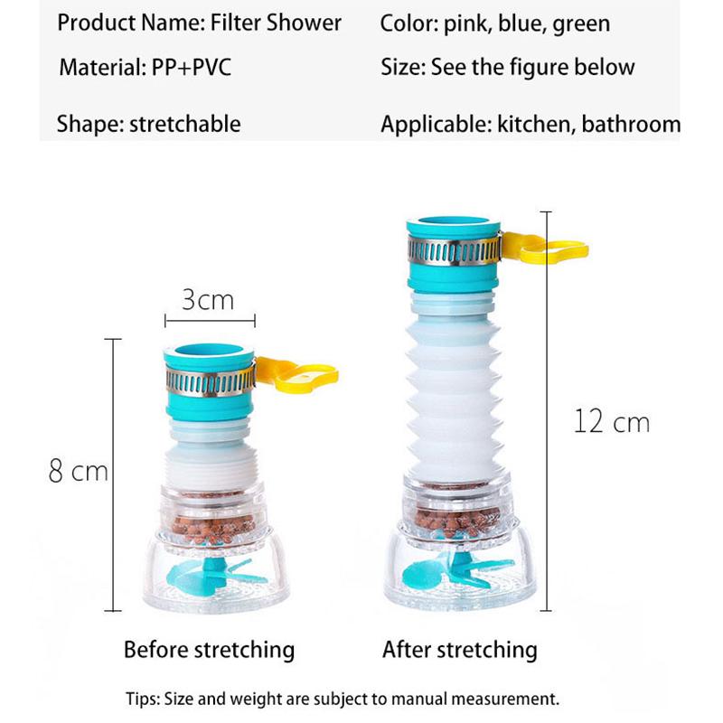Универсальный кран для воды с вращающейся головкой очиститель воды с активированным углем