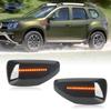 Для Dacia Duster Logan Sandero II Renault Автомобиль Светодиодный Динамический Боковой Габаритный Фонарь Последовательный Указатель Поворота Мигалка Лампа С Одобрением Emark