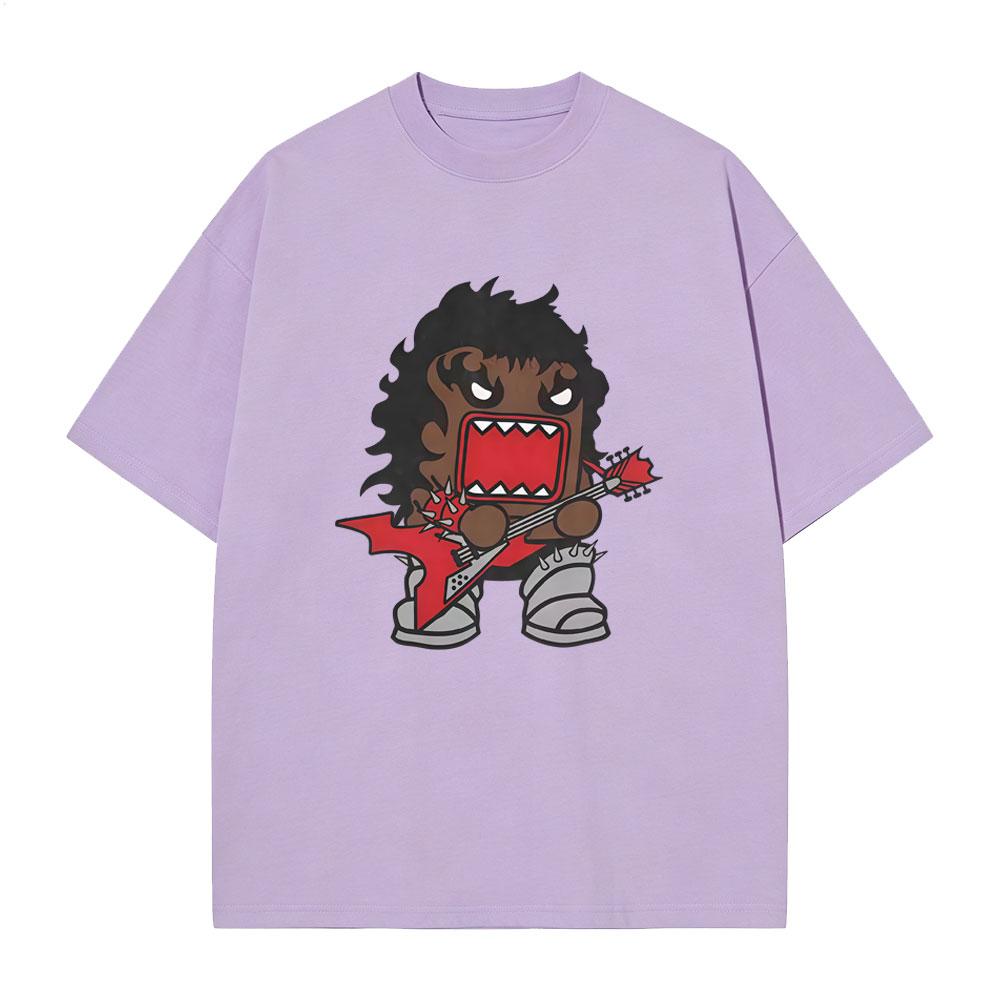 Domo Kun Funny Meme T Shirt Unisex Women Gothic Metal Rock Style Tshirt Unisexs Punk Oversized Short Sleeve Tshirts Unisex Streetwear