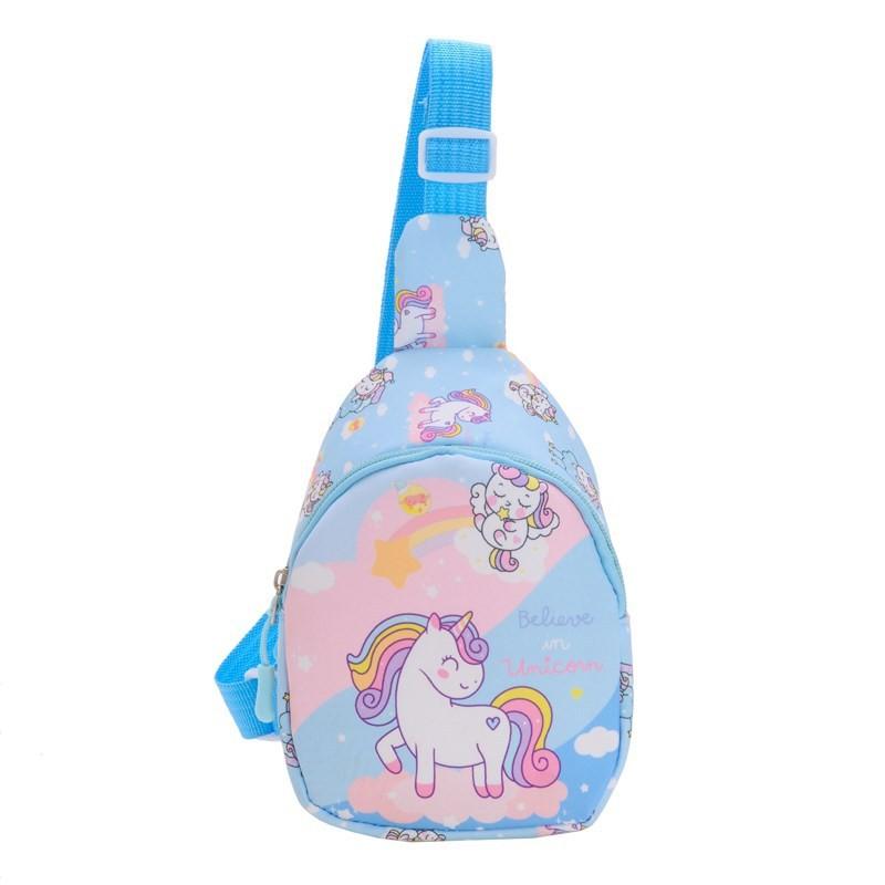 Fashionable Nylon Childrens Chest Bag Vibrant Cartoon Design For Gender Neutral Ages 3 To 6