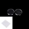 100Pcs 1" Round 3D  Clear Epoxy Adhesive Circles Dome Sticker Bottle Cap