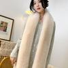 Fur Decor 6 Colors Fake Fur Long Scarf Thicked Fluffy Plush Wraps Shawl Vintage Ladies Scarves Outdoor