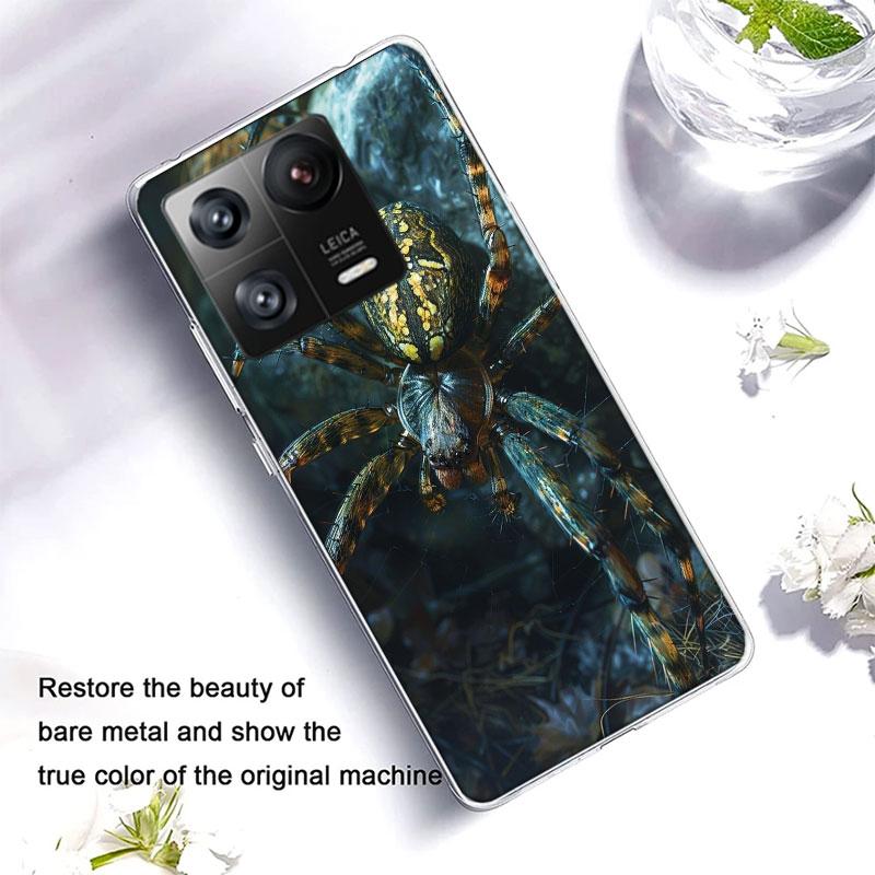 Spiders on the Spider Web Phone Case For Xiaomi Poco F7 Ultra X7 X6 M8 M7 M6 M4 M3 Pro X4 Mi 15 15T 14 14T 12T 12S 10T Pro 12 11