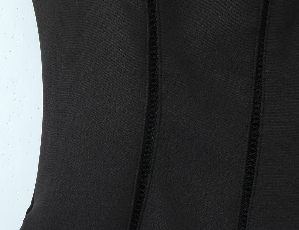 2025 Европейский и Американский Стиль Черное Платье-Халтер с Квадратным Вырезом Без Рукавов в Ретро Стиле