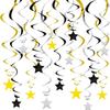 Набор из 30 подвесных спиральных украшений в виде звезд для свадеб и детских праздников. Идеально подходит для организаторов вечеринок и любителей делать все своими руками.