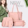 4pcs/set Tassel Women Crossbody Bag Large Capacity Handbag Fashion PU Leather Shoulder Bag Travel