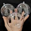 10/8/6/5cm Transparent Christmas Balls for Xmas Tree Hanging Pendants Hollow Ball Ornaments Wedding New Year Party Home Decor