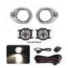 Хромированная крышка противотуманной фары дневного света DRL для Ford Focus 3 2012 2013 2014 Focus с переключателем проводов