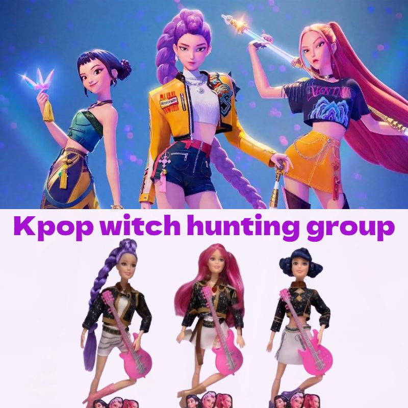 K-pop Охотники на демонов Игрушка-фигурка живого действия игра с тематической песней Красочные световые фигурки для фанатов и
