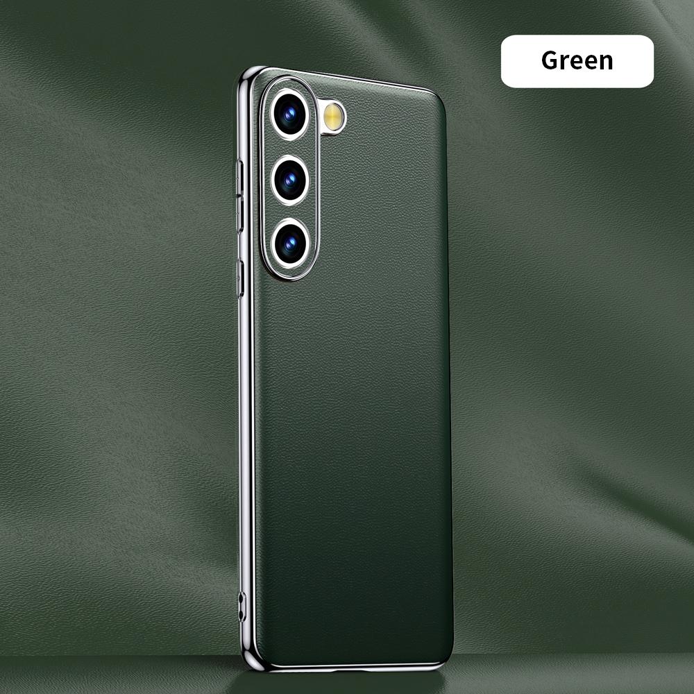 Оригинальный кожаный чехол для телефона из коровьей кожи для Samsung Galaxy S25 S24 S23 Ultra S22 Plus S21 Note 20 Покрытие Ударопрочный Защитный Чехол