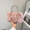 Portable Women's Plush Cloud Bag  Versatile and Cute Chain Bag