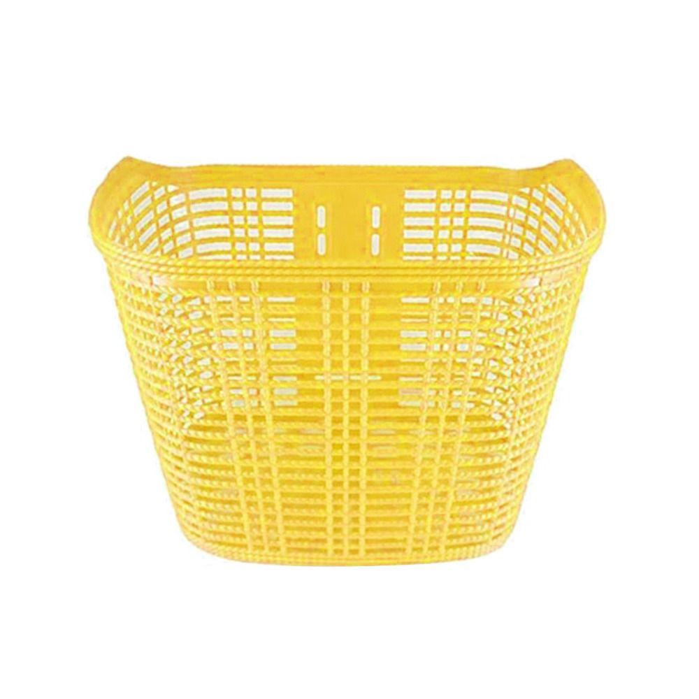 Пластиковая и железная передняя корзина для руля, легкая задняя велосипедная корзина, аксессуары для велосипеда