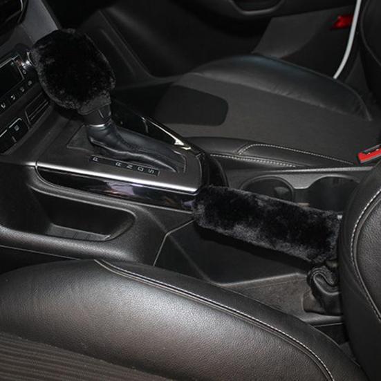 Супермягкая крышка ручки переключения передач, надежная, высокая прочность, плюшевая автомобильная шестерня для автомобиля, 1 комплект, замена