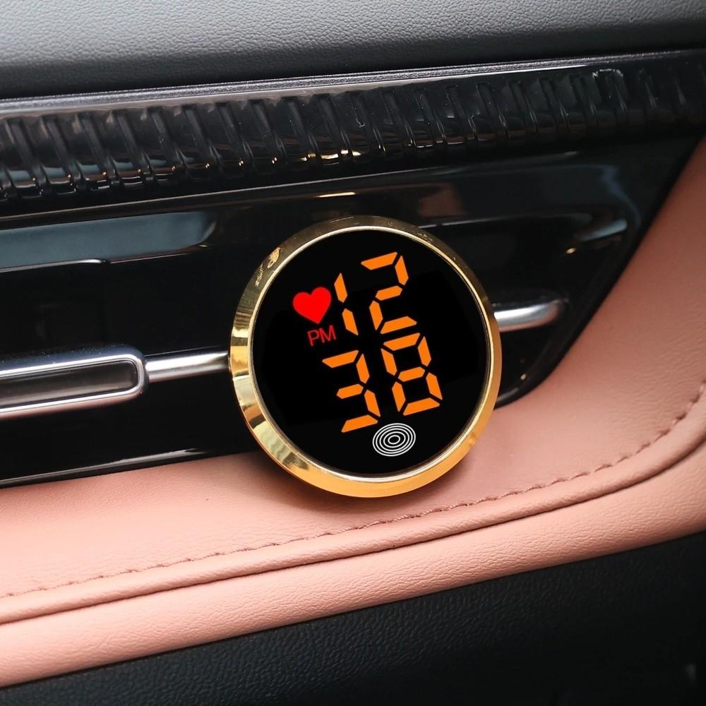 LED Time Display Car Dashboard Clock Mini Digital Clock Vehicle Supplies Stick-On Clock  Student