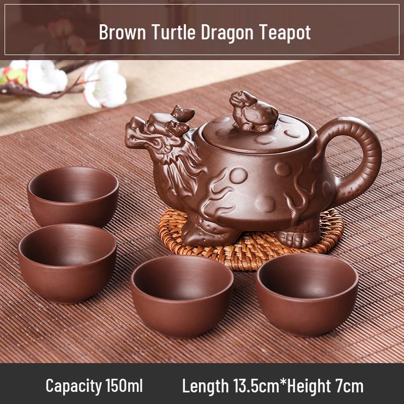 Small Capacity Yixing Xishi Pot: Handmade Purple Clay Teapot with Filter - Antique Style Kung Fu Tea Set