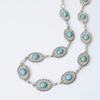 Bohemian Style Oval Turquoise Waist Chain Retro Decoration Belts For Women Girls  Versatile Dress Coat Carved Accessories