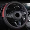 Чехол на руль DERMAY из натуральной кожи для Renault Ford Bmw Lada Opel VW Fiat Mazda Toyota Kia 37-38 см автомобильный руль