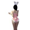 Сексуальное нижнее белье, сексуальный розовый милый костюм девочки-кролика, комбинезон-майка с мертвым баком, файл для свободного открытия