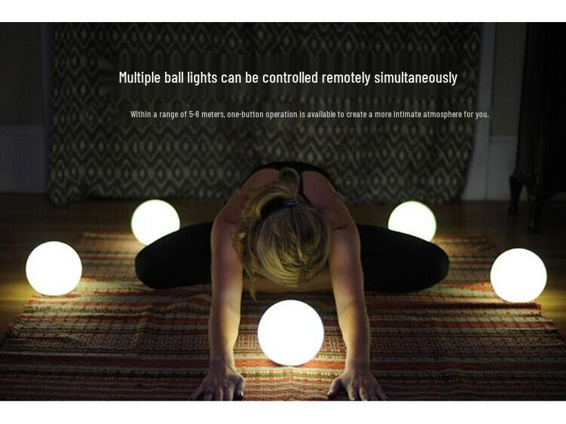 Remote-Control Seven-Color LED Night Light Sphere for Holiday Home Décor