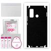 apgo Protective Skin Sticker for the Back+sides Compatible with Tecno Spark 5, Full Wrap Film, Foil, Vinyl - Pattern Matte Black