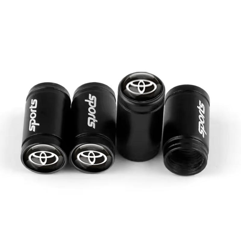 4 шт. Колпачки для клапанов колес автомобиля, воздушные стержни для Toyota C-hr Rav4 Yaris Hilux Avensis Prius Auris Corolla Cross, аксессуары для заглушек шин